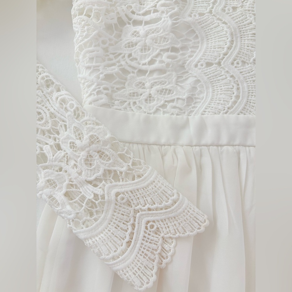 NWT - Lulus White Long Sleeve Bridal Dress - Picture 9 of 13